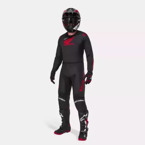 Tenue Complète Alpinestars HONDA Racer ICONIC Noir & Rouge