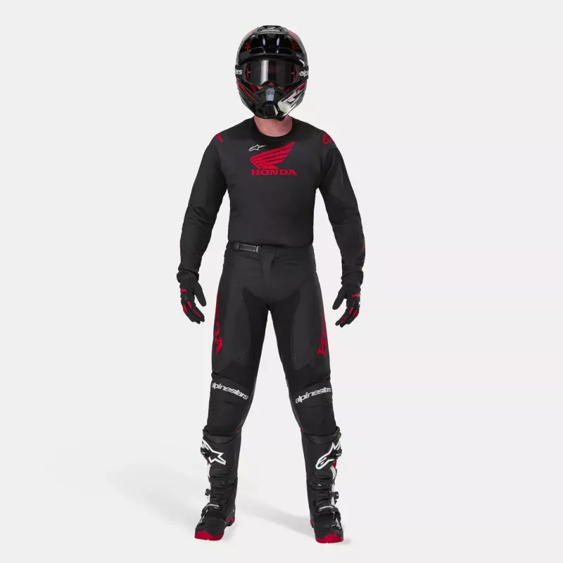 Tenue Complète Alpinestars HONDA Racer ICONIC Noir & Rouge