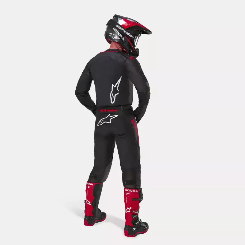 Tenue Complète Alpinestars HONDA Racer ICONIC Noir & Rouge Tenue Complète Alpinestars HONDA Racer ICONIC Noir & Rouge