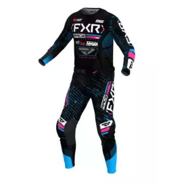 Tenue FXR PODIUM 25 NOIR BLEU ROSE