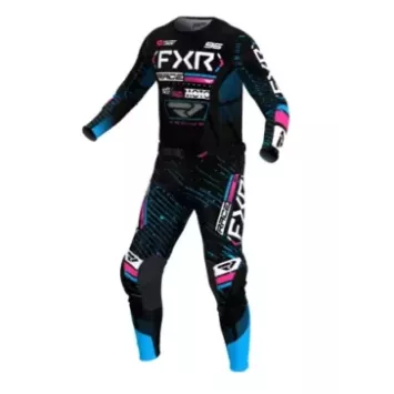 Tenue FXR REVO PODIUM 25 NOIR BLEU ROSE