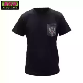 Tee shirt BUD RACING PATRIOT pocket noir gris
