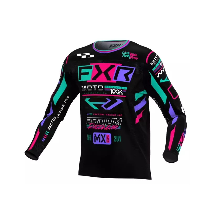 TENUE PODIUM MX 25.5 GLADIATOR MINT serie limited noir/rose/vert