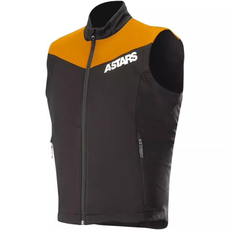 veste sans manche alpinestars session race orange noir