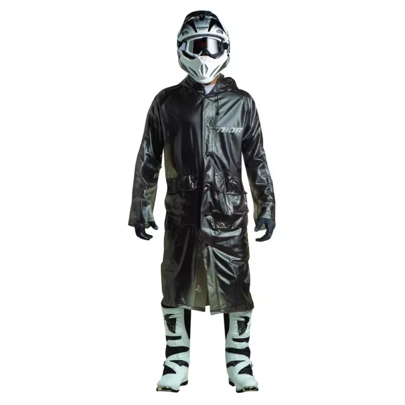 veste THOR MX excel trench rain jacket black