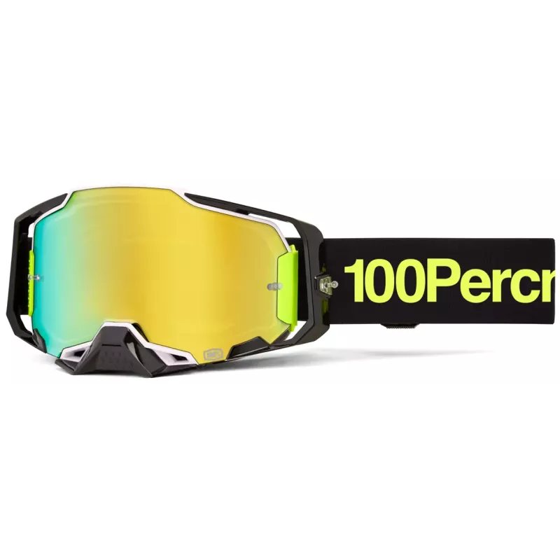 Masque 100% ARMEGA Orban Noir Jaune Fluo