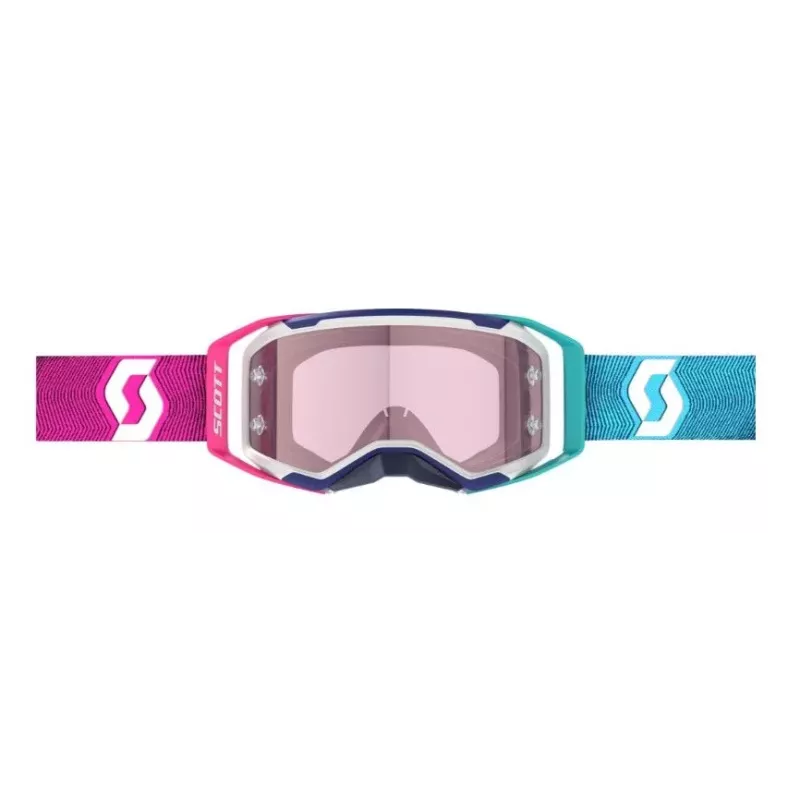 Masque Scott Prospect 2.0 AMP Bleu Rose Radian Ecran Rose