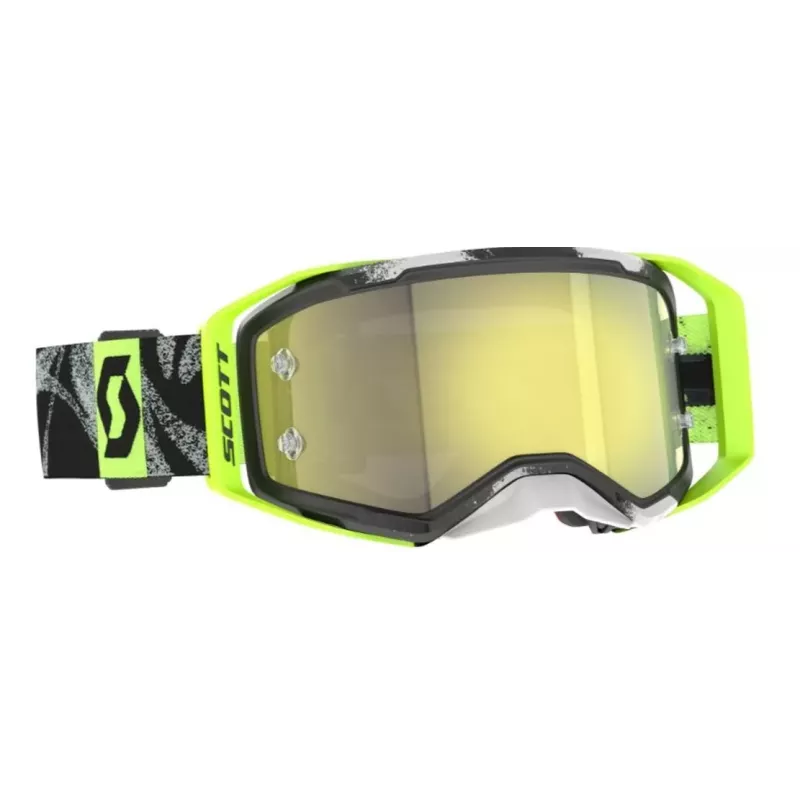 Masque Scott Prospect 2.0 Noir CaviarJaune/Ecran Jaune chrome Collection 2026