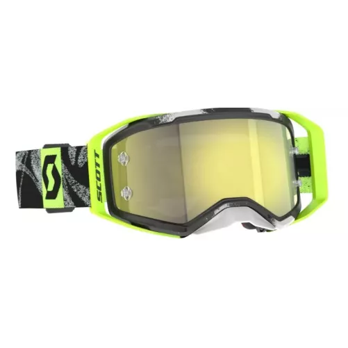 Masque Scott Prospect 2.0 Noir CaviarJaune/Ecran Jaune chrome