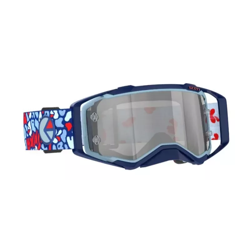 Masque Scott Prospect X Ethika Bleu Rouge ecran Chrome