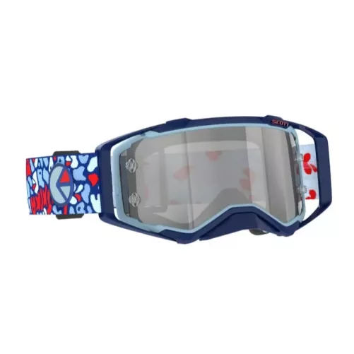Masque Scott Prospect X Ethika Bleu Rouge ecran Chrome