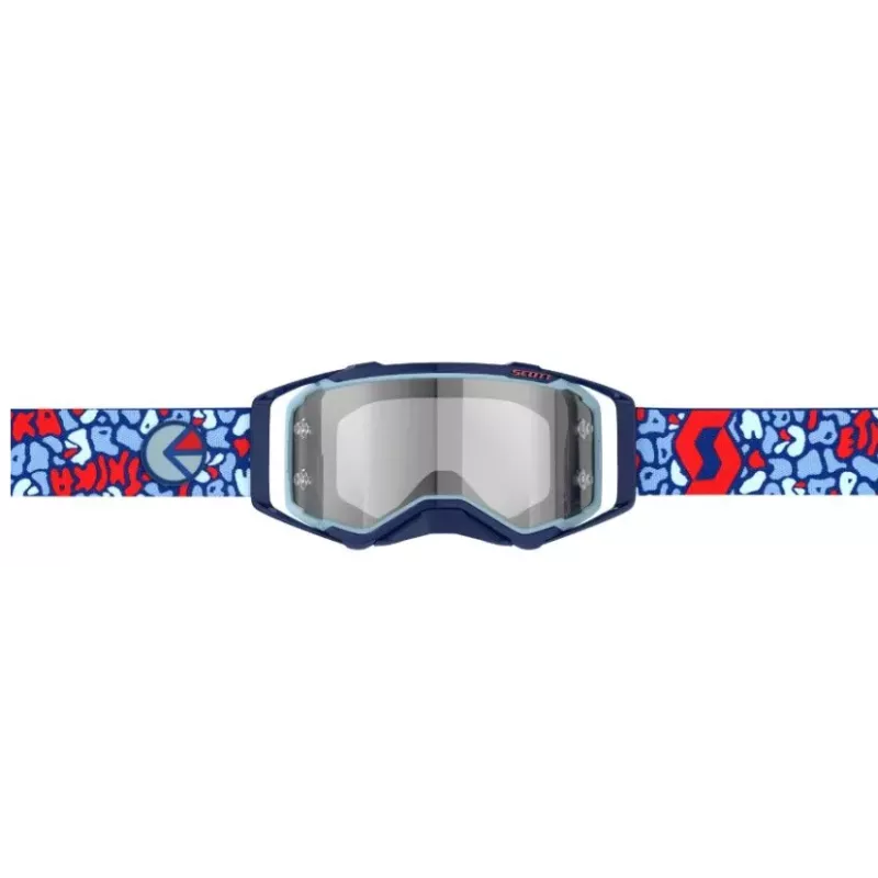 Masque Scott Prospect X Ethika Bleu Rouge ecran Chrome