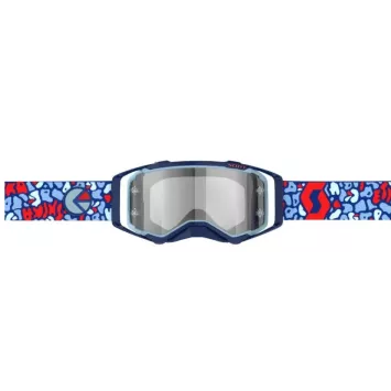 Masque Scott Prospect X Ethika Bleu Rouge ecran Chrome