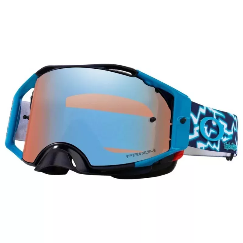 Masque OAKLEY Airbrake MX TLD Blue Lightning ecran Prizm MX Sapphire