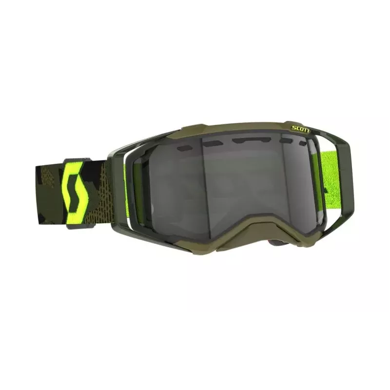 Masque Scott Prospect Enduro Vert Kaki Jaune Fluo Ecran Light Sensitive
