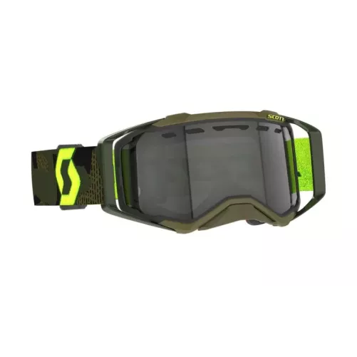 Masque Scott Prospect Enduro Vert Kaki Jaune Fluo Ecran Light Sensitive