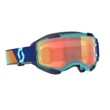 Masque Scott Fury Bleu Royal Orange Ecran Orange Chrome