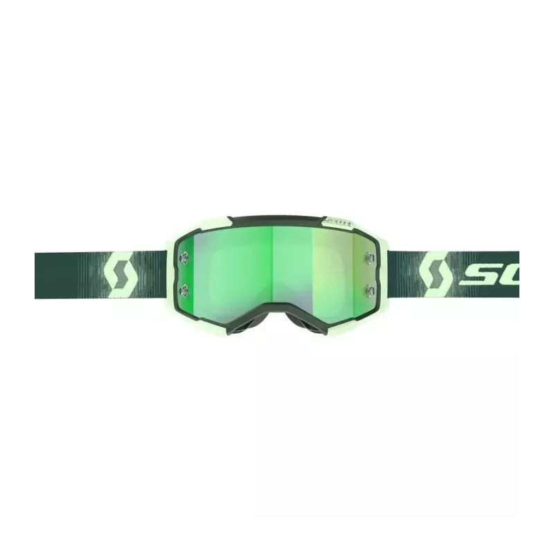 Masque Scott Fury Vert Fonce Vert Menthe Ecran Green Chrome