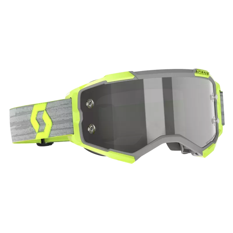 Masque SCOTT FURY gris jaune écran Light Sensitive