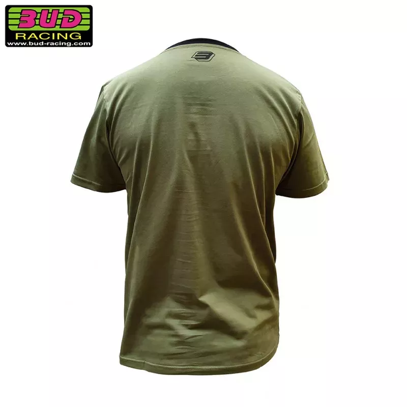 Tee shirt BUD RACING PATRIOT pocket vert noir