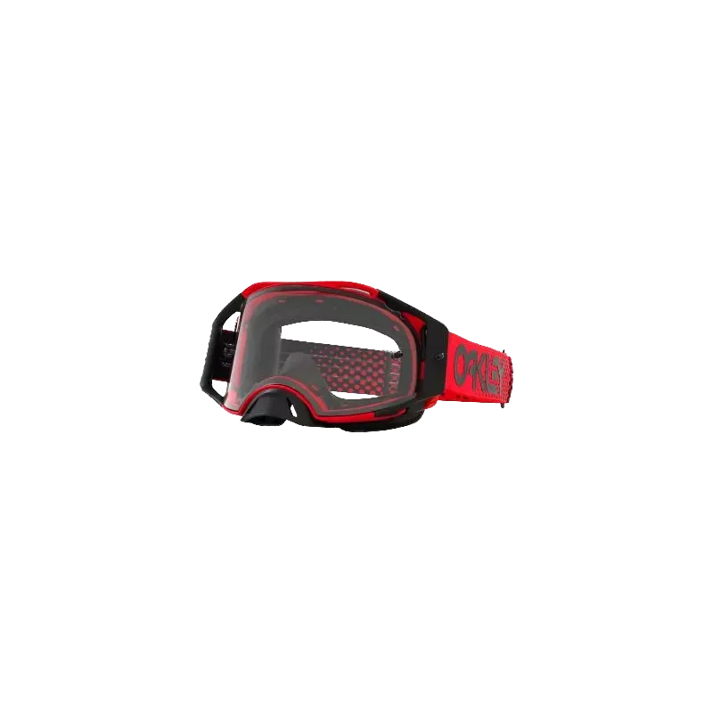 Masque OAKLEY Airbrake MX Moto Rouge B1B écran clair