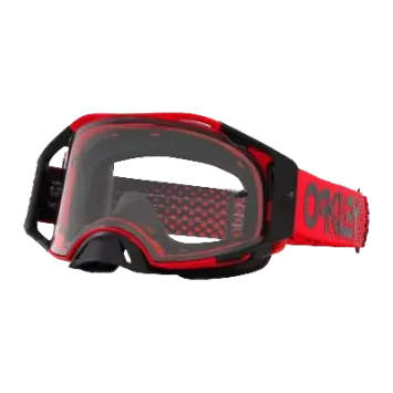 Masque OAKLEY Airbrake MX Moto Rouge B1B écran clair