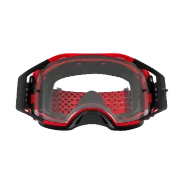 Masque OAKLEY Airbrake MX Moto Rouge B1B écran clair