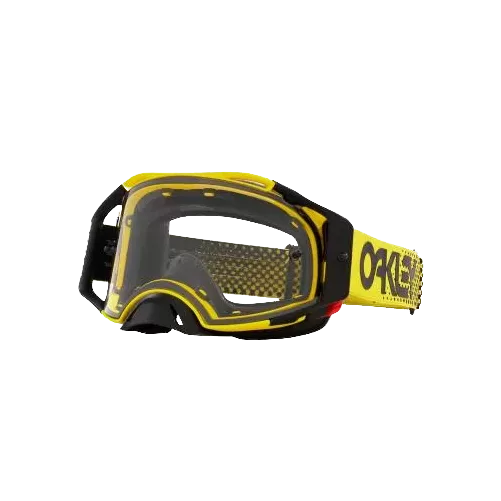 Masque OAKLEY Airbrake MX Moto Jaune B1B écran clair