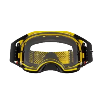 Masque OAKLEY Airbrake MX Moto Jaune B1B écran clair