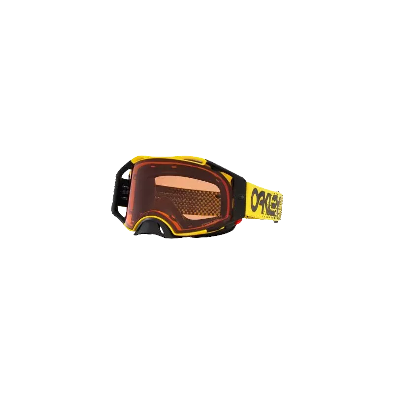 Masque OAKLEY Airbrake MX Moto Jaune B1B écran Prizm MX Bronze