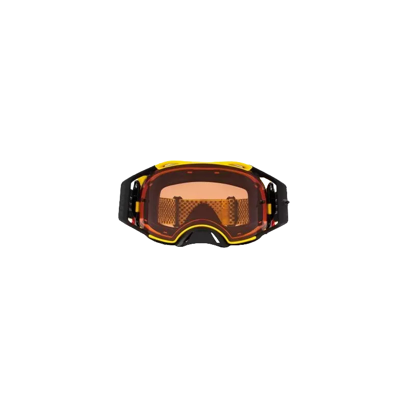 Masque OAKLEY Airbrake MX Moto Jaune B1B écran Prizm MX Bronze