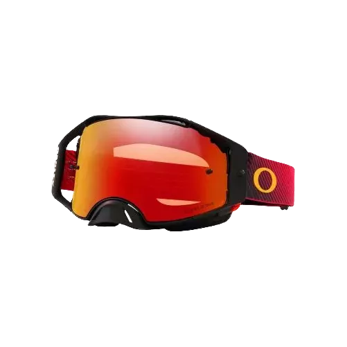 Masque OAKLEY Airbrake MX Rouge Flow écran Prizm MX Torch