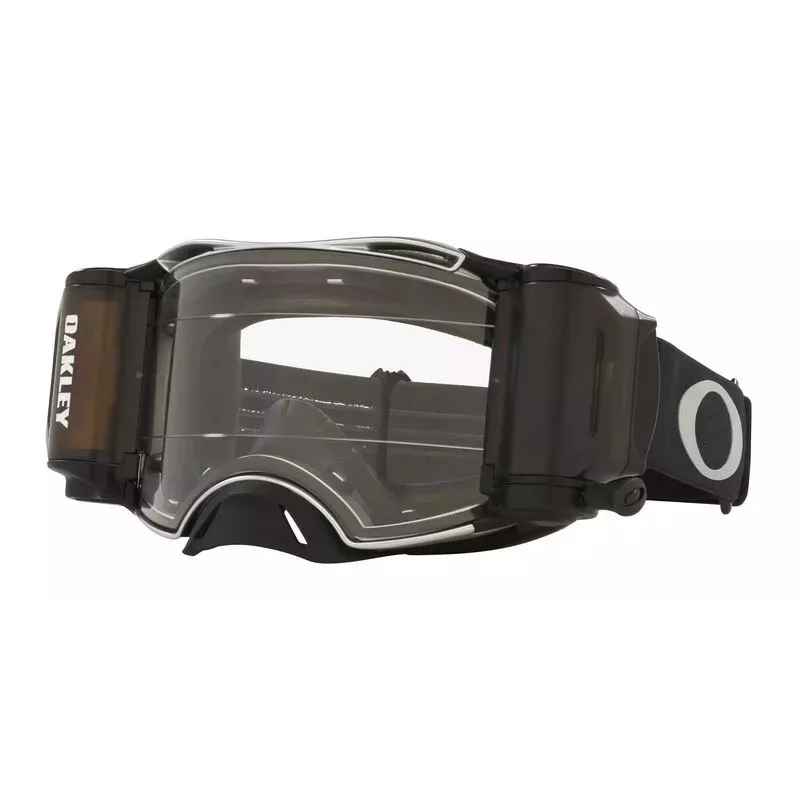 Masque OAKLEY Airbrake MX Tuff Blocks Noir OU Blanc Gunmetal Race-Ready Roll-Off clair