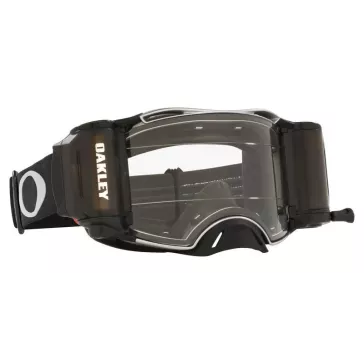 Masque OAKLEY Airbrake MX Tuff Blocks Noir Gunmetal Race-Ready Roll-Off clair