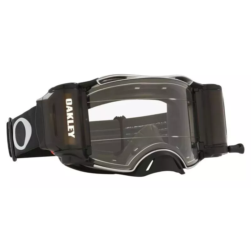 Masque OAKLEY Airbrake MX Tuff Blocks Noir Gunmetal Race-Ready Roll-Off clair