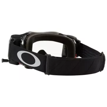 Masque OAKLEY Airbrake MX Tuff Blocks Noir Gunmetal Race-Ready Roll-Off clair