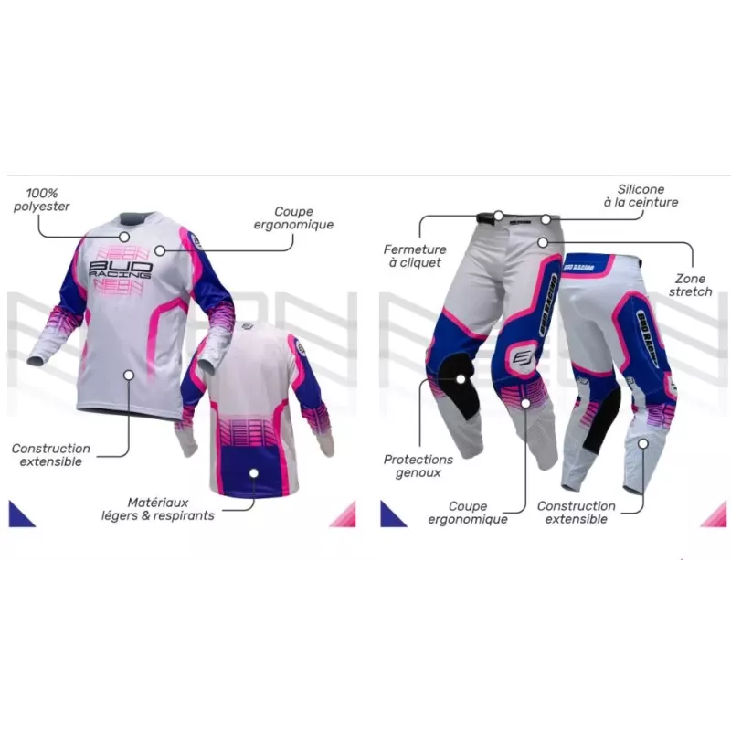 Tenue Bud NEON noir blanc Tenue Bud NEON noir blanc
