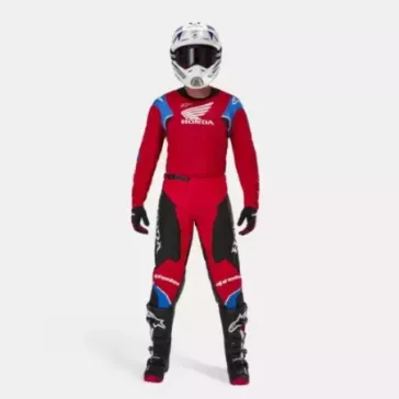 Tenue Complète Alpinestars HONDA Racer ICONIC Rouge Noir & Blanc