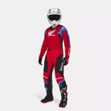 Tenue Complète Alpinestars HONDA Racer ICONIC Rouge Noir & Blanc