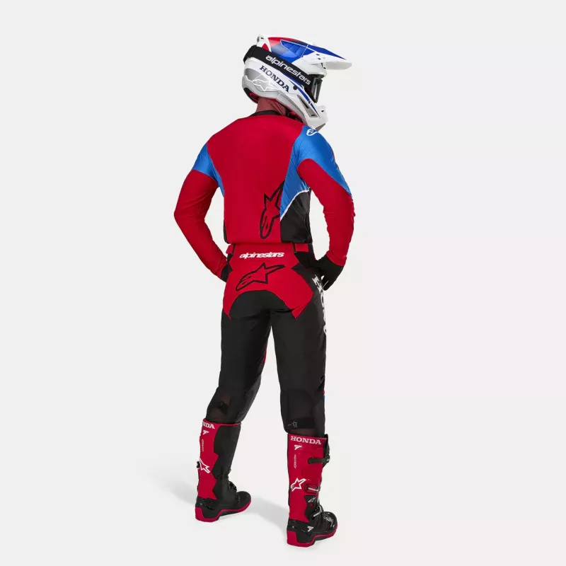 Tenue Complète Alpinestars HONDA Racer ICONIC Blanc Bleu Rouge Tenue Complète Alpinestars HONDA Racer ICONIC Blanc Bleu Rouge