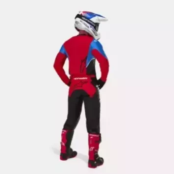 Tenue Complète Alpinestars HONDA Racer ICONIC Blanc Bleu Rouge