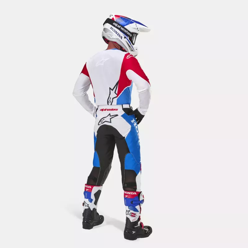 Tenue Complète Alpinestars HONDA Racer ICONIC Blanc Bleu Rouge Tenue Complète Alpinestars HONDA Racer ICONIC Blanc Bleu Rouge