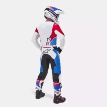 Tenue Complète Alpinestars HONDA Racer ICONIC Blanc Bleu Rouge