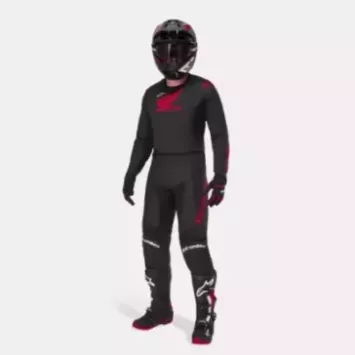 Tenue Complète Alpinestars HONDA Racer ICONIC Noir & Rouge