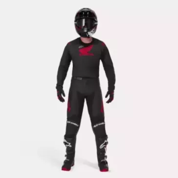 Tenue Complète Alpinestars HONDA Racer ICONIC Noir & Rouge
