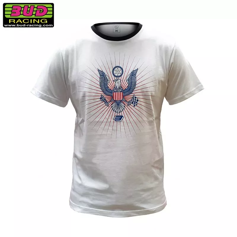 Tee shirt BUD RACING EAGLE blanc