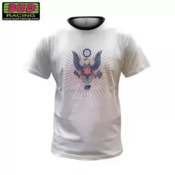 Tee shirt BUD RACING EAGLE blanc