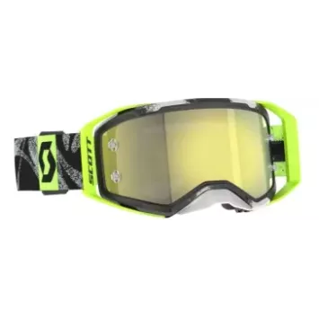 Masque Scott Prospect 2.0 Noir CaviarJaune/Ecran Jaune chrome Collection 2026