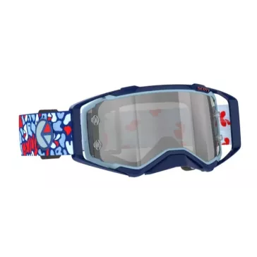 Masque Scott Prospect X Ethika Bleu Rouge ecran Chrome