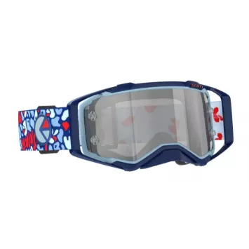 Masque Scott Prospect X Ethika Bleu Rouge ecran Chrome